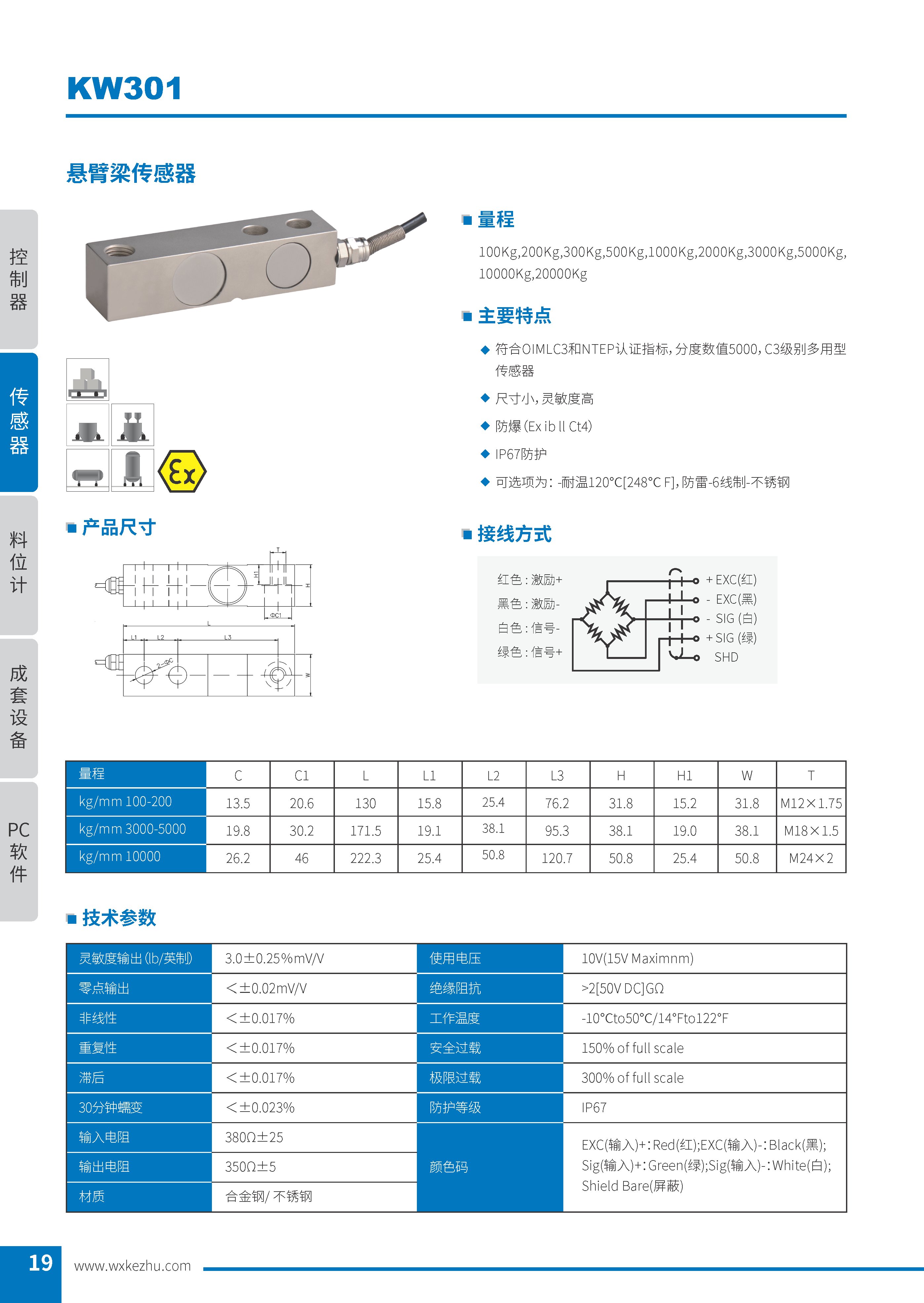 称重传感器 KW301