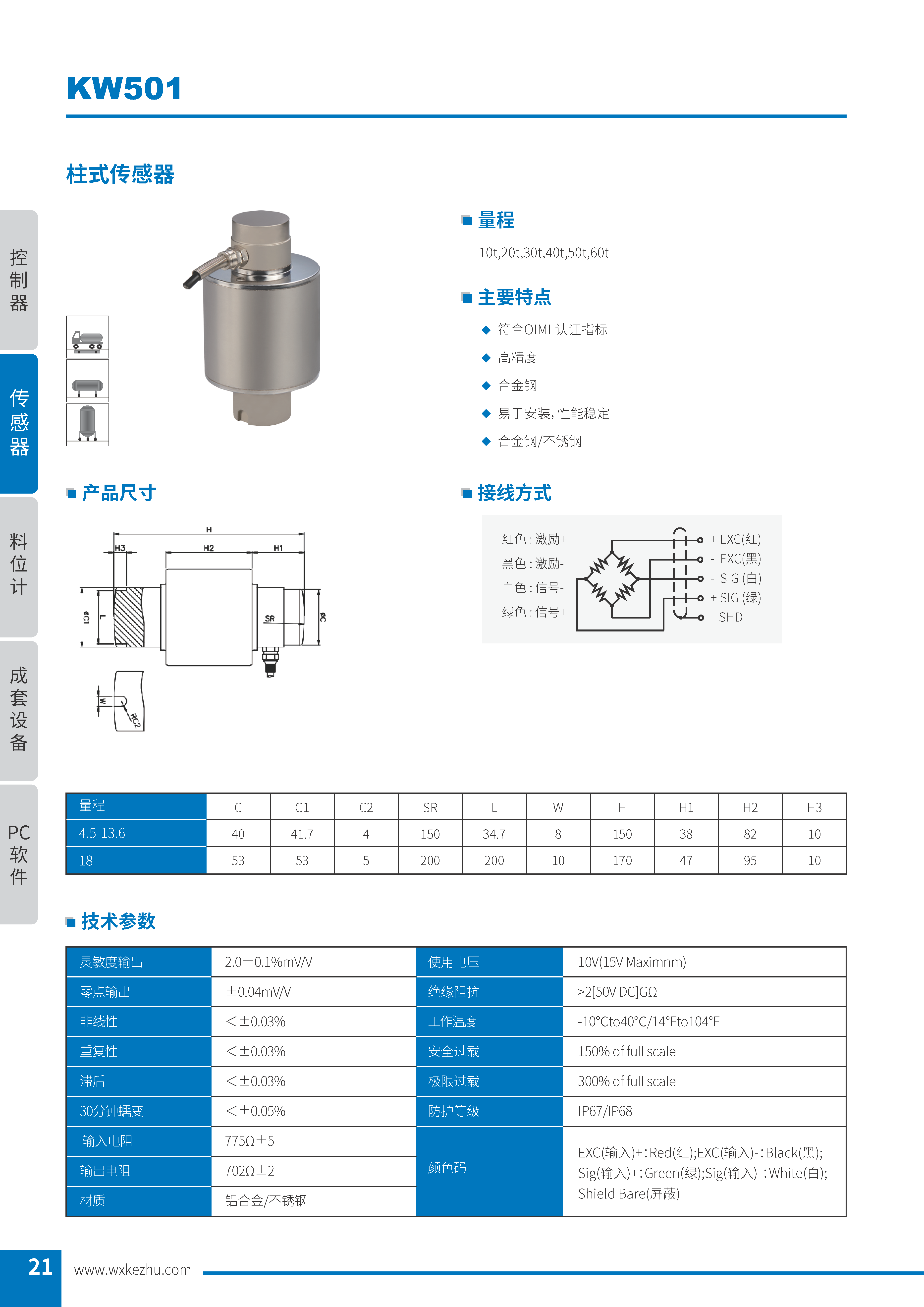 称重传感器 KW501