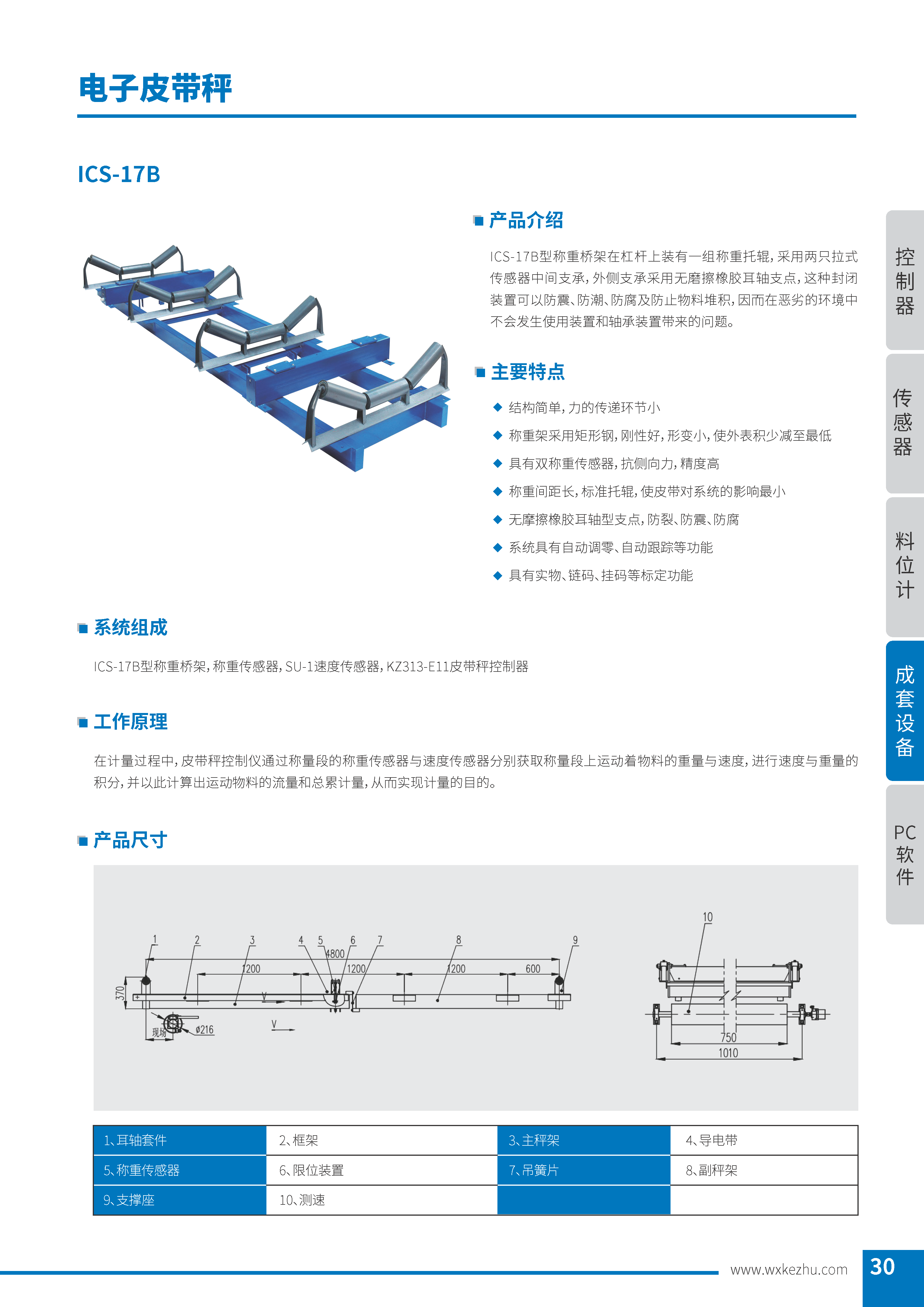 电子皮带秤 ICS-17B