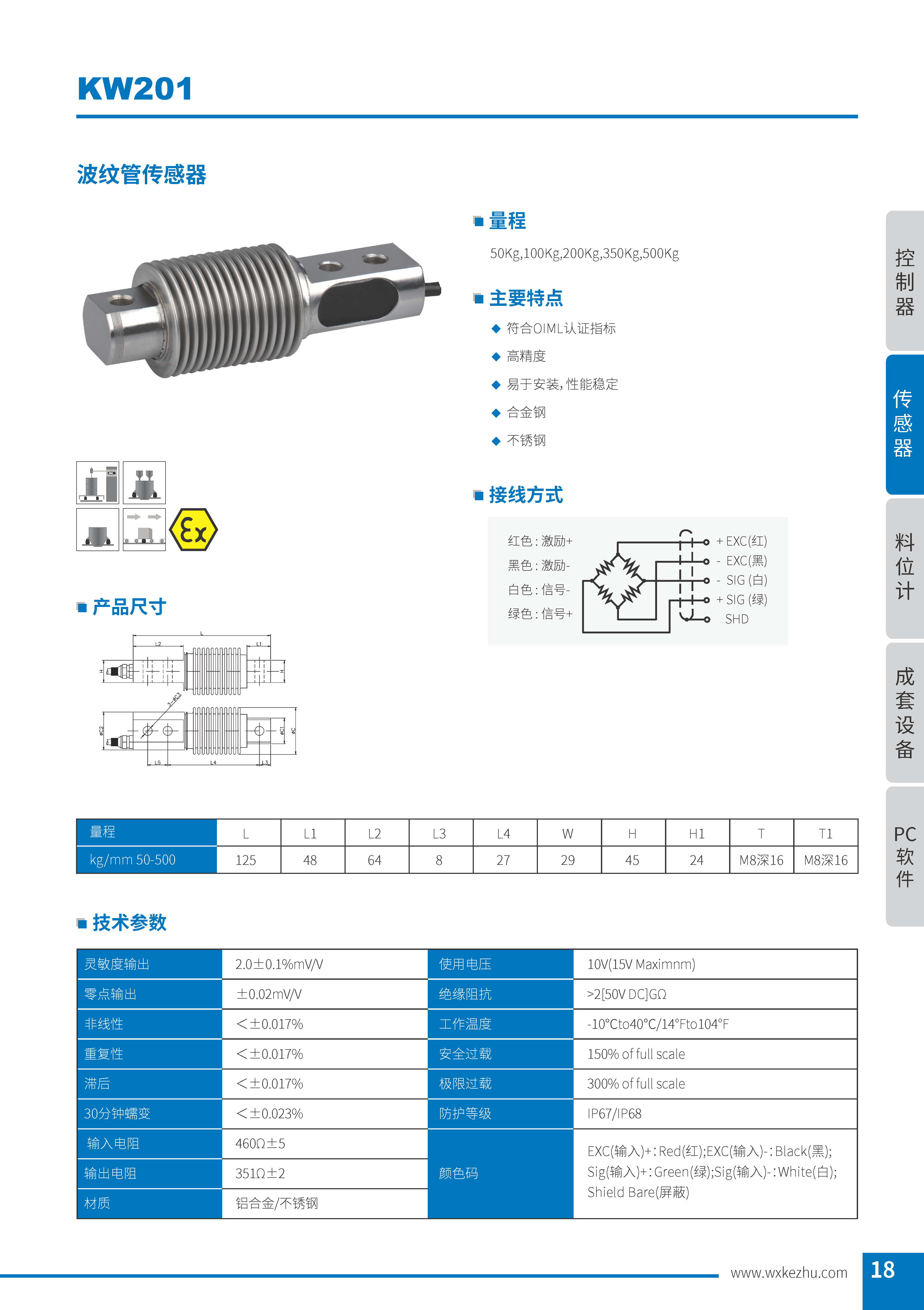 称重传感器 KW201