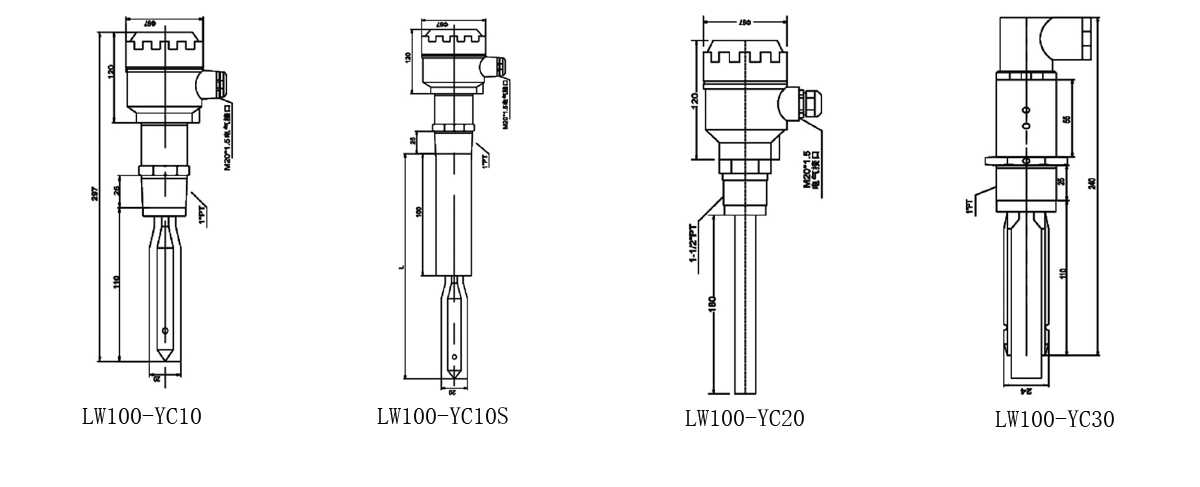 lW100-YC产品尺寸